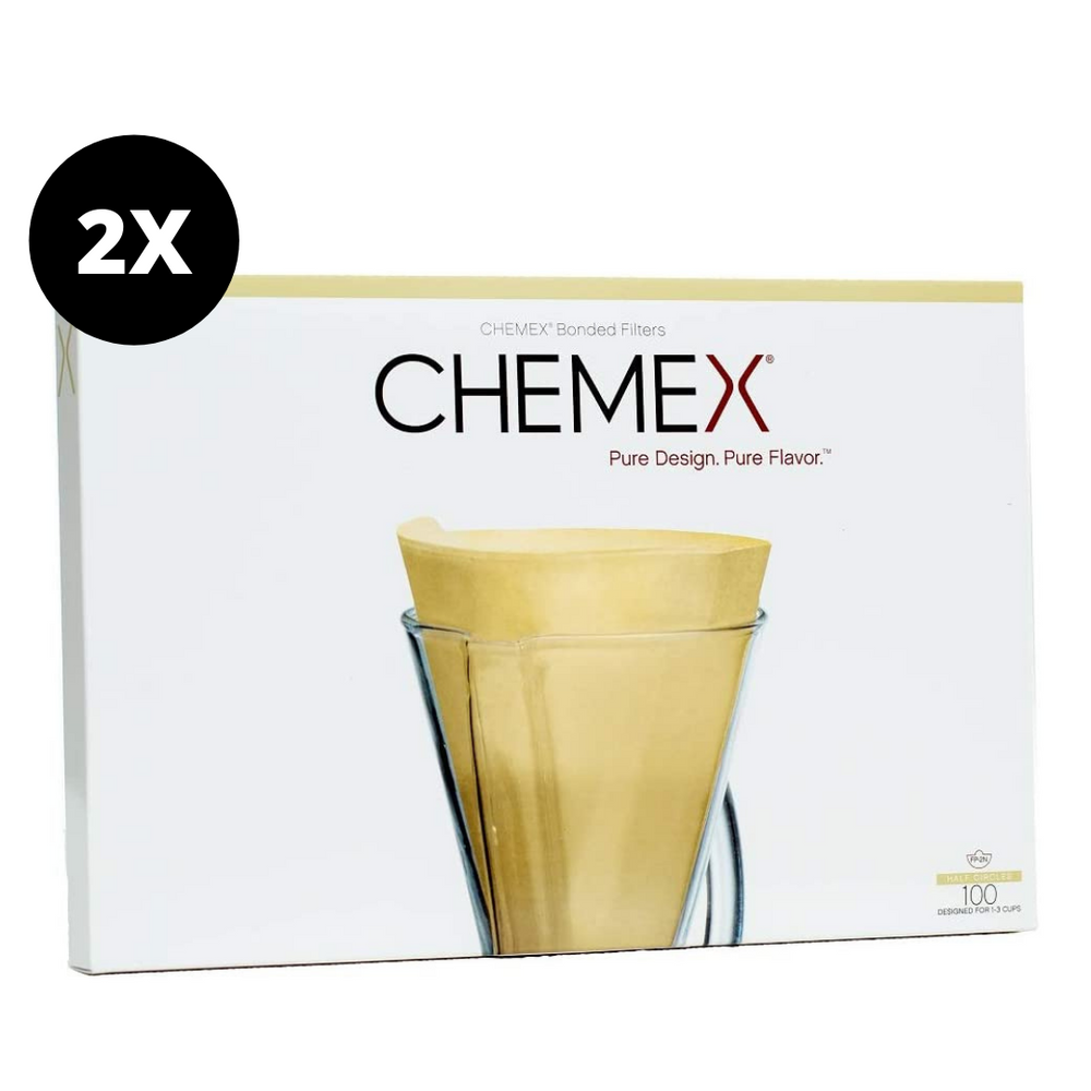 2 x Chemex Filterpapier für 1 bis 3 Tassen-Karaffe (Natur)  / FP-2N