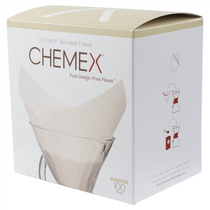 Chemex Filterpapier Für 6, 8 und 10 Tassen - 100 Stück (Weiss)