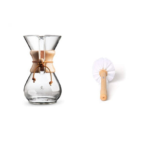 Set Chemex Kaffeebereiter Für Bis Zu 8 Tassen Mit Reinigungsbürste