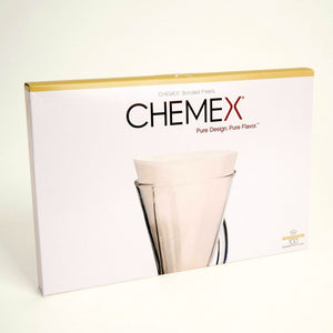 Chemex Filterpapier Weiss Für 1 bis 3 Tassen-Karaffe / FP-2 100 STCK